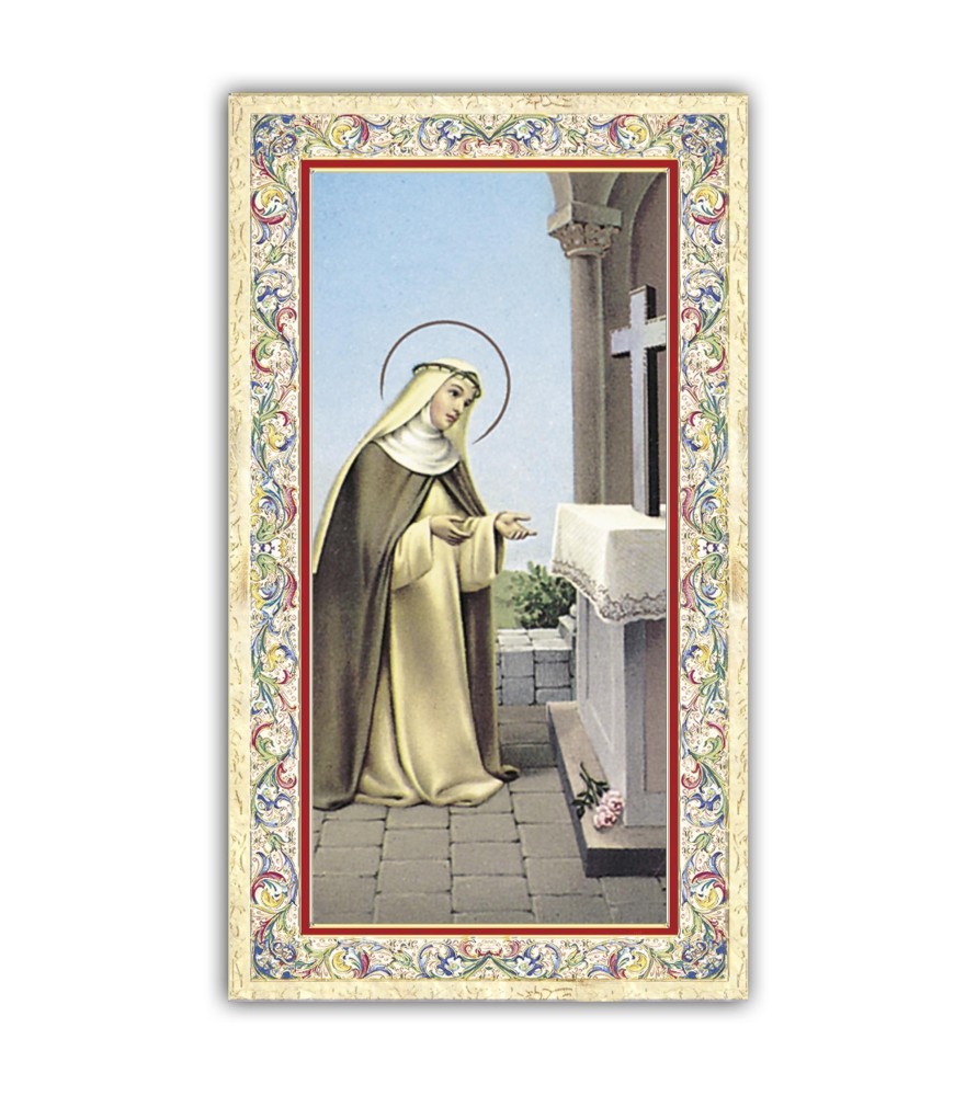 Pacchetto da 100 copie di: Santino San Domenico Savio con preghiera e finiture in oro a caldo Pacchetto da 100 copie di: Santino San Domenico Savio con preghiera e finiture in oro a caldo