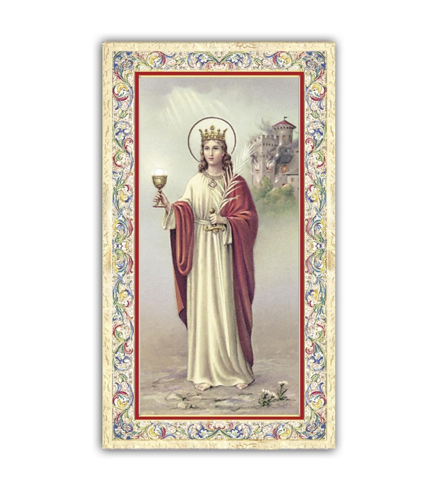 Pacchetto da 100 copie di: Santino San Francesco Saverio con preghiera e finiture in oro a caldo Pacchetto da 100 copie di: Santino San Francesco Saverio con preghiera e finiture in oro a caldo