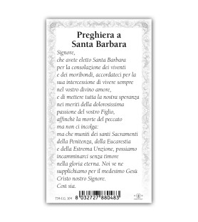 Pacchetto da 100 copie di: Santino San Francesco Saverio con preghiera e finiture in oro a caldo