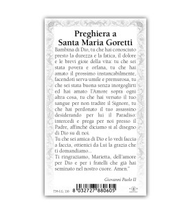 Pacchetto da 100 copie di: Santino San Vincenzo de Paoli con preghiera e finiture in oro a caldo