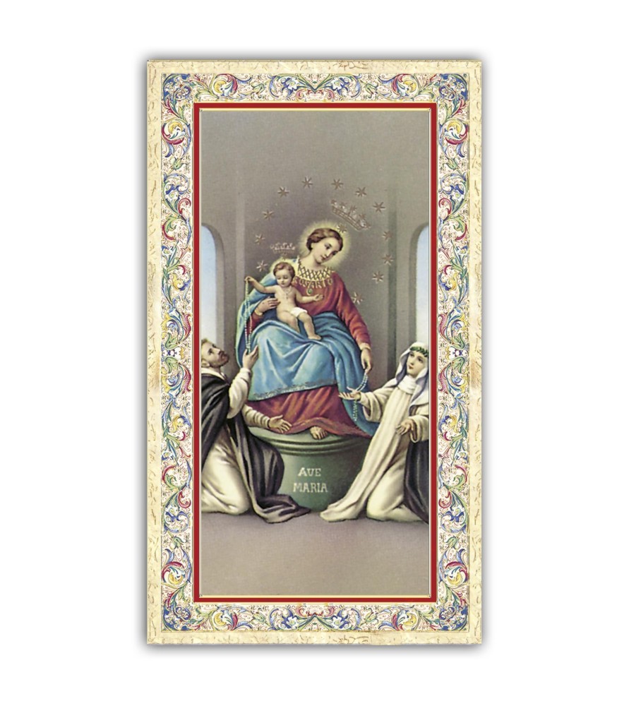 Pacchetto da 100 copie di: Santino San Giovanni Maria Vianney con preghiera e finiture in oro a caldo