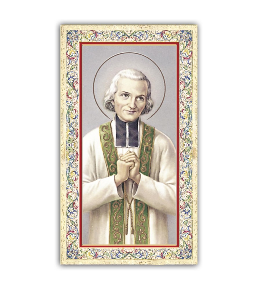 Pacchetto da 100 copie di: Santino San Gaetano con preghiera e finiture in oro a caldo Pacchetto da 100 copie di: Santino San Gaetano con preghiera e finiture in oro a caldo
