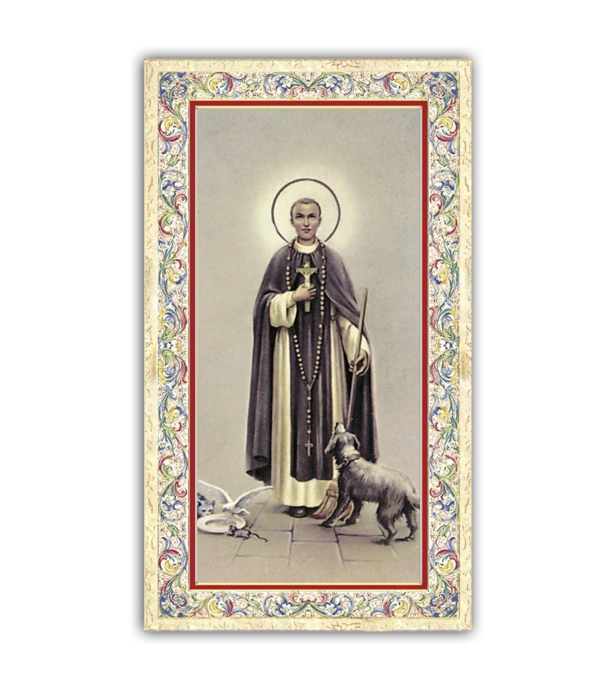 Pacchetto da 100 copie di: Santino Madonna di Medjugorje con preghiera e finiture in oro a caldo