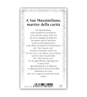 Pacchetto da 100 copie di: Santino Santa Elisabetta d'Ungheria con preghiera e finiture in oro a caldo