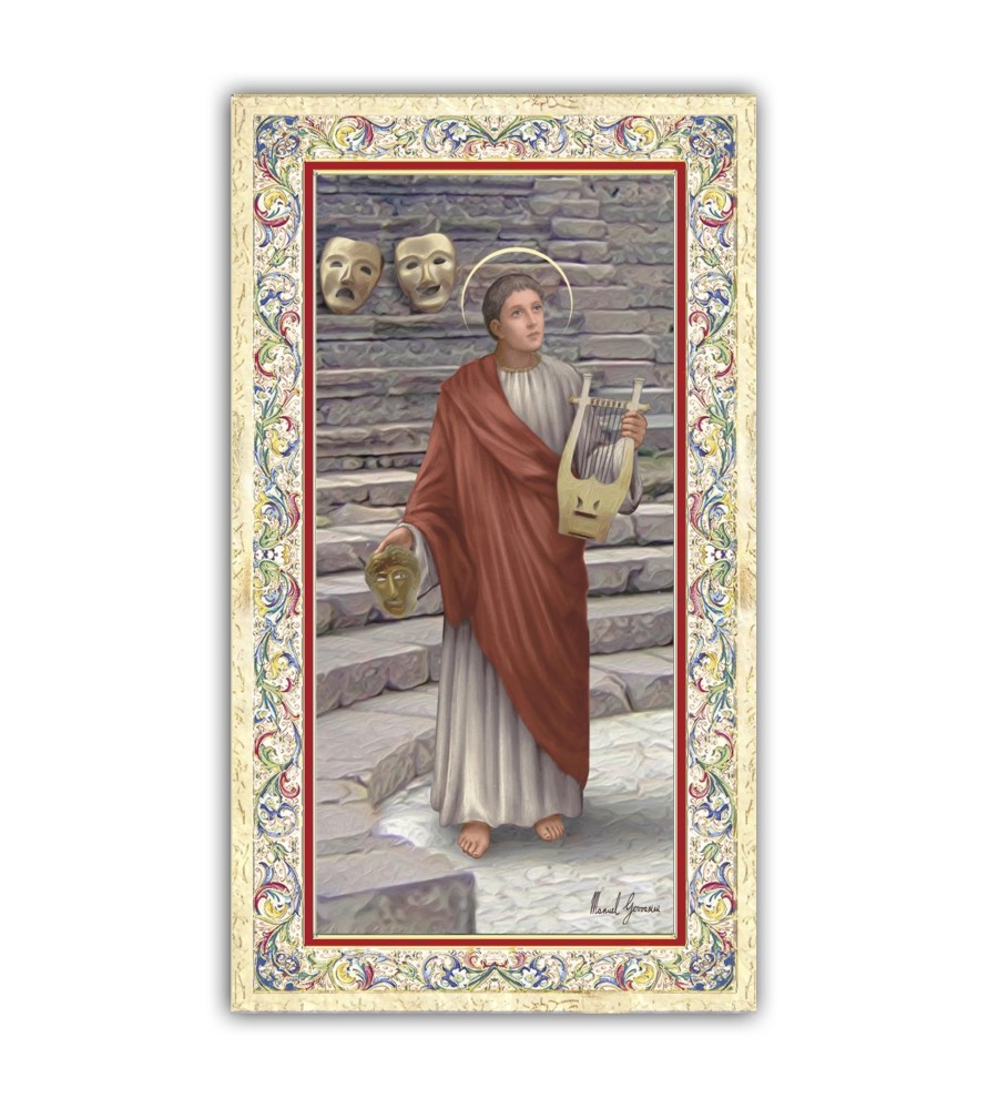 Pacchetto da 100 copie di: Santino San Filippo Apostolo con preghiera e finiture in oro a caldo Pacchetto da 100 copie di: Santino San Filippo Apostolo con preghiera e finiture in oro a caldo