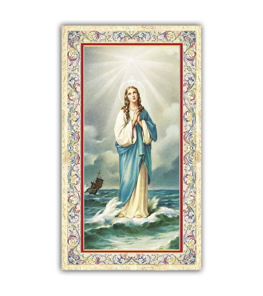 Pacchetto da 100 copie di: Santino Apparizione di Gesù Misericordioso a Suor Faustina con preghiera e finiture in oro a caldo Pacchetto da 100 copie di: Santino Apparizione di Gesù Misericordioso a Suor Faustina con preghiera e finiture in oro a caldo