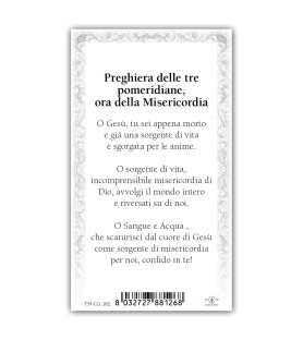 Pacchetto da 100 copie di: Santino Beato Papa Giovanni Paolo II con preghiera e finiture in oro a caldo