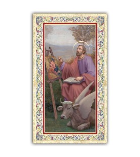 Pacchetto da 100 copie di: Santino Maria Maddalena con preghiera e finiture in oro a caldo