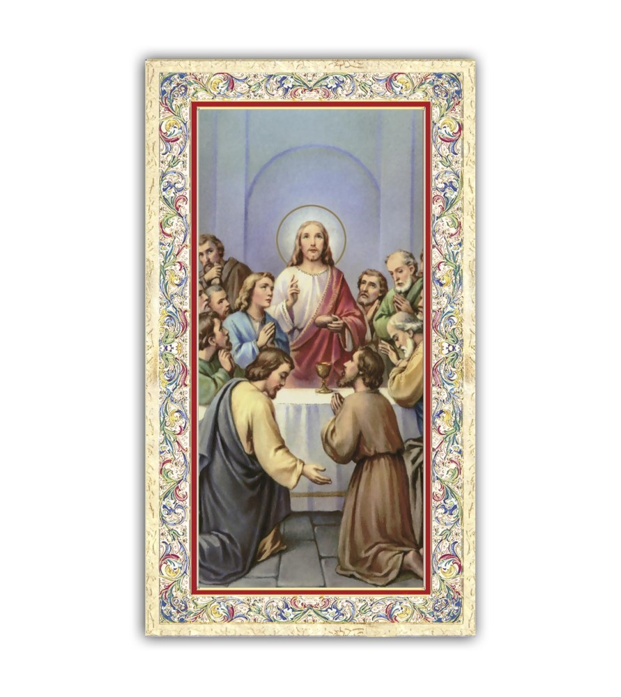 Pacchetto da 100 copie di: Santino San Carlo Borromeo con preghiera e finiture in oro a caldo Pacchetto da 100 copie di: Santino San Carlo Borromeo con preghiera e finiture in oro a caldo