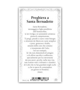 Pacchetto da 100 copie di: Santino Sant'Agostino con preghiera e finiture in oro a caldo