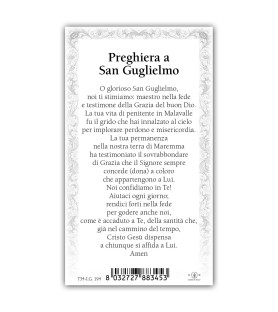 Pacchetto da 100 copie di: Santino Santa Filomena con preghiera e finiture in oro a caldo