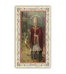 Pacchetto da 100 copie di: Santino Papa Benedetto XVI con preghiera e finiture in oro a caldo
