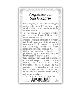 Pacchetto da 100 copie di: Santino Adorazione dei Magi con preghiera e finiture in oro a caldo