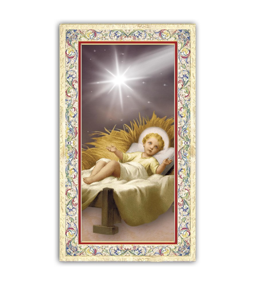 Pacchetto da 100 copie di: Santino Angelo Custode con preghiera e finiture in oro a caldo Pacchetto da 100 copie di: Santino Angelo Custode con preghiera e finiture in oro a caldo