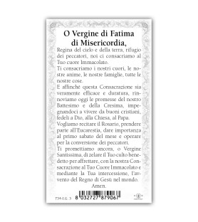 Pacchetto da 100 copie di: Santino Sant'Antonio da Padova con preghiera e finiture in oro a caldo