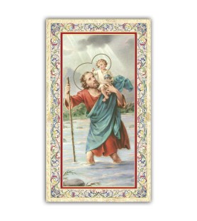 Pacchetto da 100 copie di: Santino Padre Pio con preghiera e finiture in oro a caldo