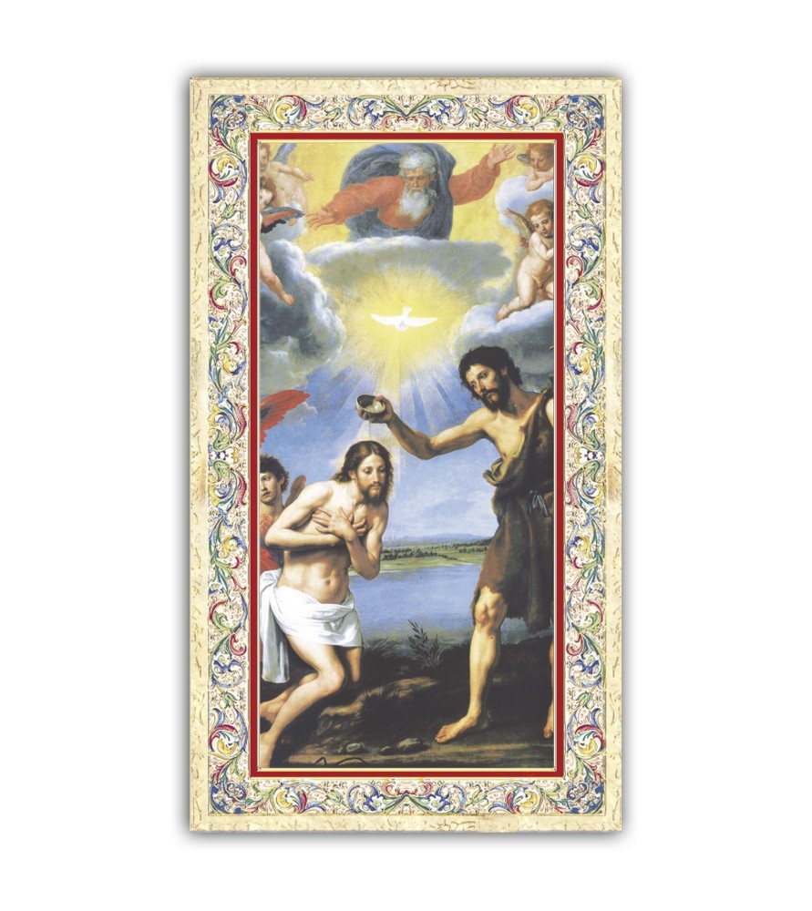 Pacchetto da 100 copie di: Santino Sant'Andrea Apostolo con preghiera e finiture in oro a caldo