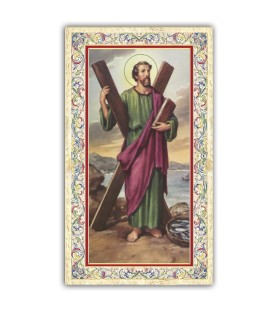 Pacchetto da 100 copie di: Santino Sacro Cuore di Gesù con preghiera e finiture in oro a caldo