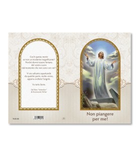 Pacco da 20 Biglietti in carta perlata con Non piangere per me!