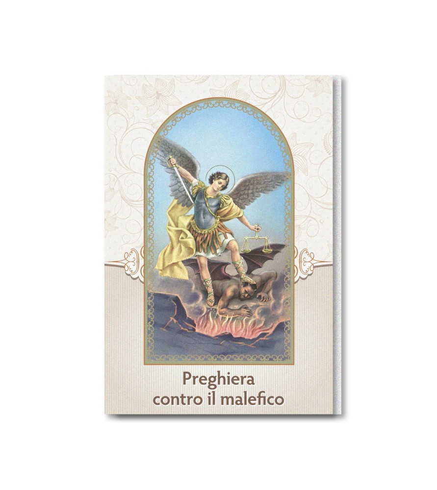 Pacco da 20 Biglietti in carta perlata con la preghiera contro il malefico Pacco da 20 Biglietti in carta perlata con la preghiera contro il malefico