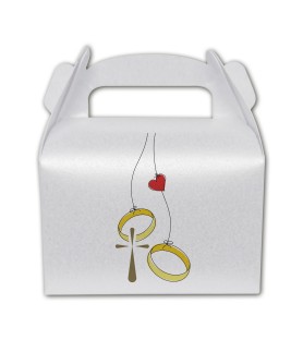 Confezione da 10 Kit per bomboniera fai da te in carta perlata per il Matrimonio