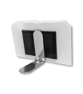 Soprammobile magnetico a forma di libro in resina porcellanata con simbologia eucaristica della Cresima