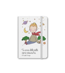 Taccuino tascabile con Piccolo Principe con pianeta