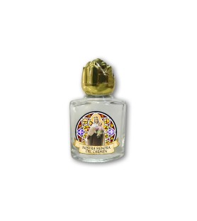 Bottiglietta da 10 ml in vetro con tappo dorato per Acqua Santa Madonna del Carmelo