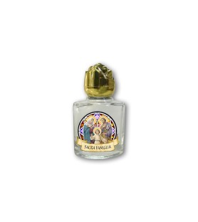 Bottiglietta da 10 ml in vetro con tappo dorato per Acqua Santa Sacra Famiglia
