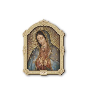 Quadretto della Madonna di Guadalupe in cornice barocca