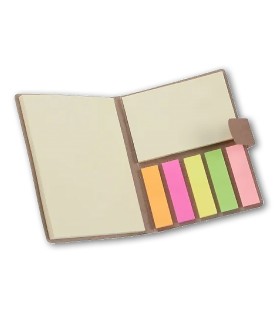 Notepad con segnapagine adesivi raffigurante la simbologia eucaristica della Cresima
