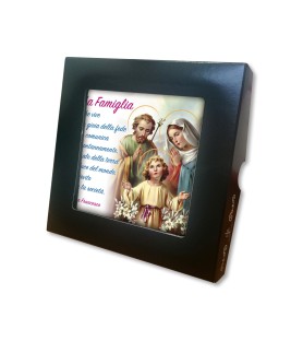 Piastrella della Sacra Famiglia 10 x 10 cm in scatola regalo