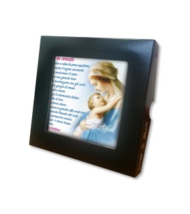 Piastrella della Madonna con bambino 10 x 10 cm in scatola regalo