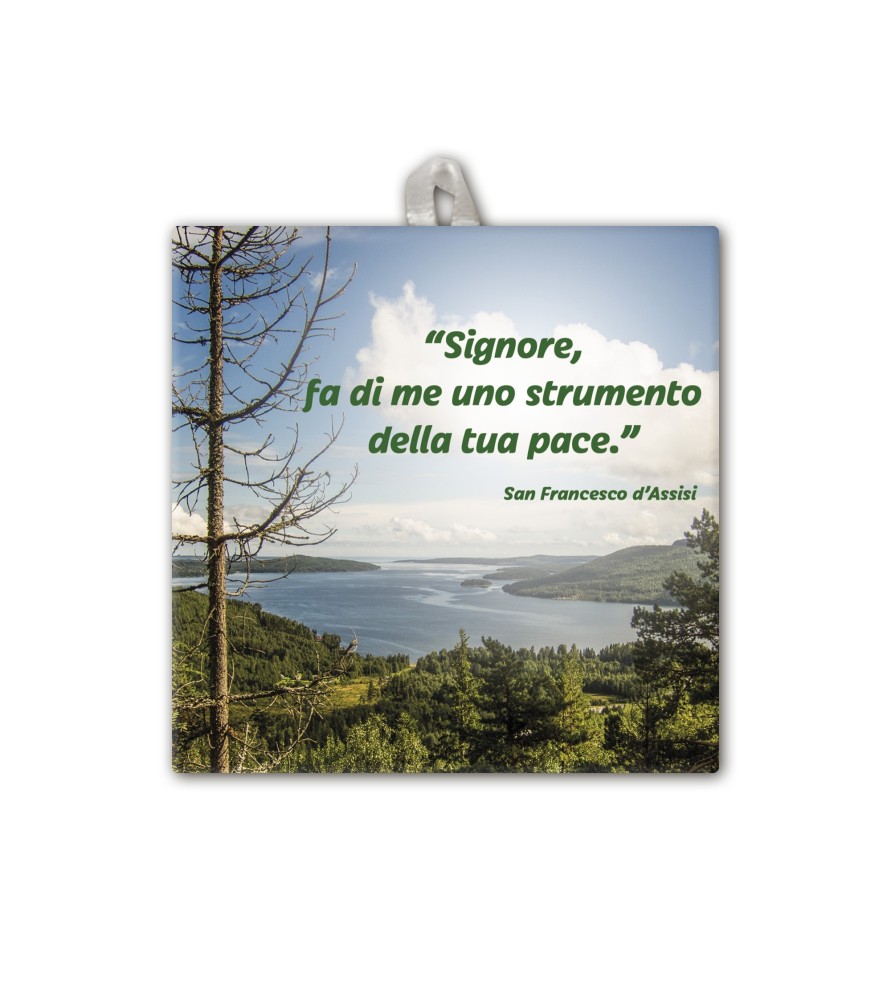 Piastrella con frase ispirazionale 10 x 10 cm in scatola regalo Piastrella con frase ispirazionale 10 x 10 cm in scatola regalo