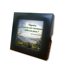 Piastrella con frase ispirazionale 10 x 10 cm in scatola regalo