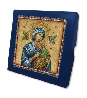Piastrella Icona Perpetuo Soccorso 20x20 cm in scatola regalo