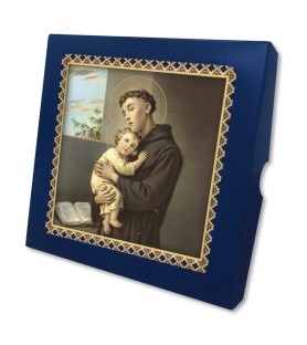 Piastrella Sant'Antonio 20x20 cm in scatola regalo
