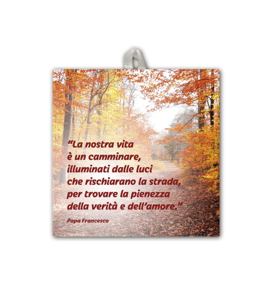 Piastrella con frase ispirazionale 10 x 10 cm in scatola regalo Piastrella con frase ispirazionale 10 x 10 cm in scatola regalo