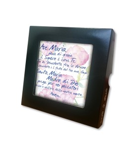 Piastrella con Ave Maria 10 x 10 cm in scatola regalo