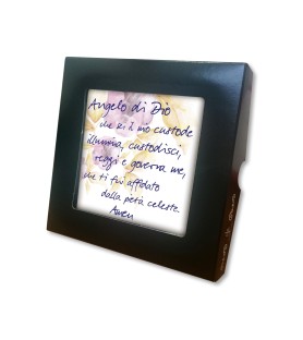 Piastrella con Angelo di Dio 10 x 10 cm in scatola regalo