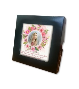 Piastrella della Vergine Maria 10 x 10 cm in scatola regalo