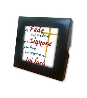 Piastrella con frase ispirazionale 10 x 10 cm in scatola regalo