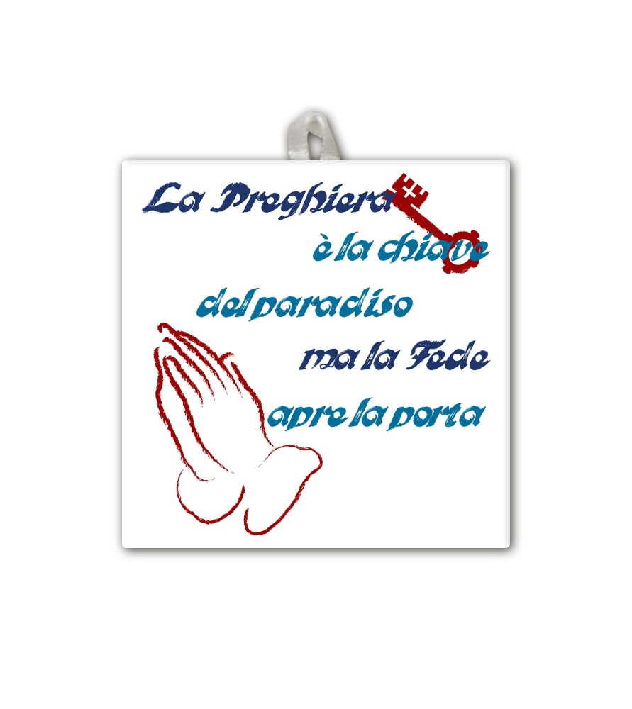 Piastrella con frase ispirazionale 10 x 10 cm in scatola regalo Piastrella con frase ispirazionale 10 x 10 cm in scatola regalo