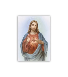 Mini poster con il Sacro Cuore di Gesù