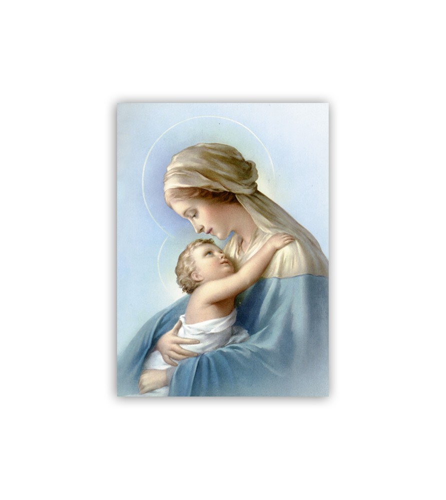 Mini poster con la Madonna insieme a Gesù Bambino Mini poster con la Madonna insieme a Gesù Bambino