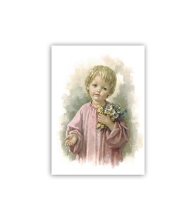 Mini poster bimbo con fiori