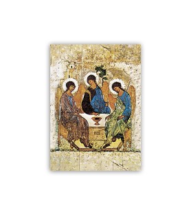 Mini poster con l'Icona della Trinità di Rublev