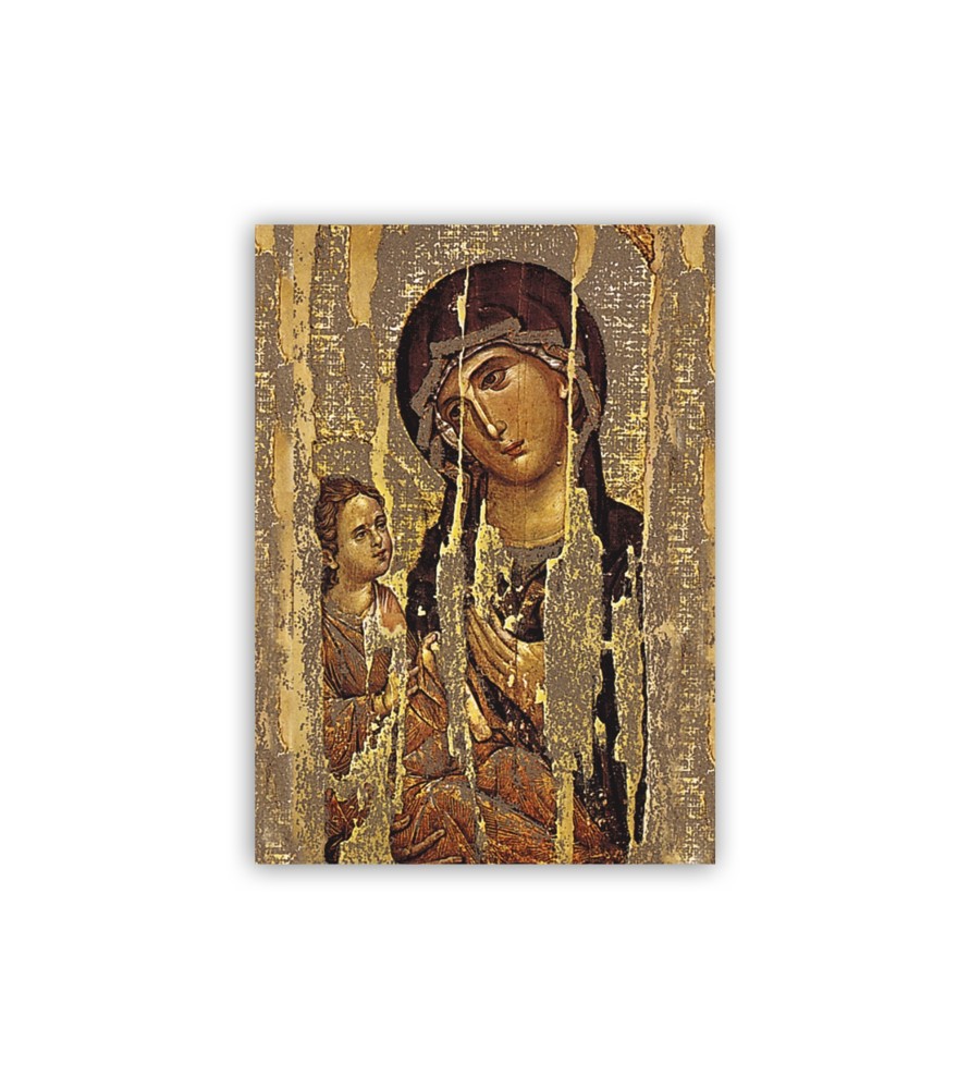 Mini poster con l'Icona della Madonna con bambino