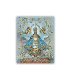 Mini poster con oro a caldo con la Virgen de San Juan de Los Lagos