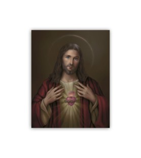 Mini poster con il Sacro Cuore di Gesù